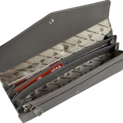 Кошелек женский кожаный Eminsa 2184 37-20 светло-серый