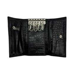 Ключниця шкіряна Eminsa 1506 4-1 чорна