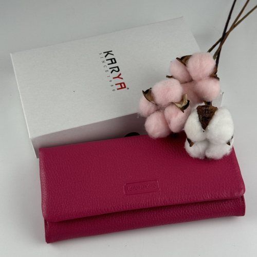 Кошелек женский кожаный Karya 1159-244 фуксия