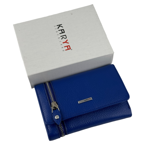 Кошелек женский кожаный Karya 2004-245 электрик