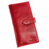 Кошелек женский кожаный Grande Pelle 524660 красный (кожа глянцевая)