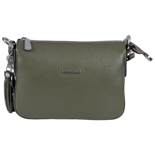 Сумка жіноча шкіряна Karya 5069-084 хакі