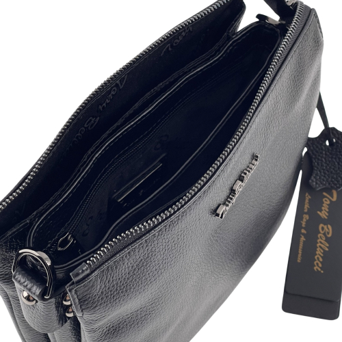 Сумка женская кожаная Tony Bellucci 0077-281 черная