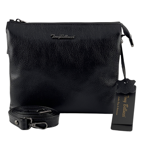 Сумка женская кожаная Tony Bellucci 0077-281 черная