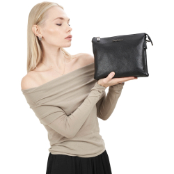 Сумка женская кожаная Tony Bellucci 0077-281 черная