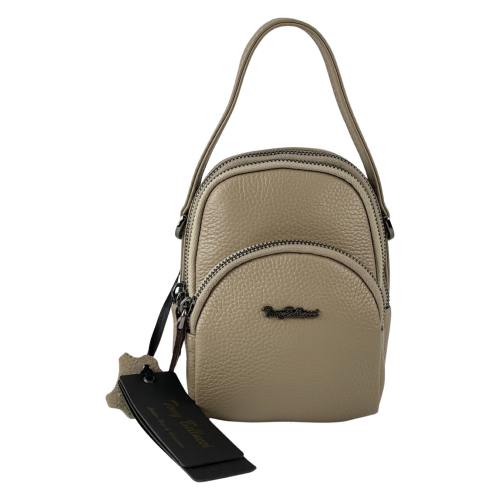 Сумка кросс-боди женская кожаная Tony Bellucci 0592-219 бежевая