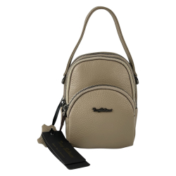 Сумка кросс-боди женская кожаная Tony Bellucci 0592-219 бежевая