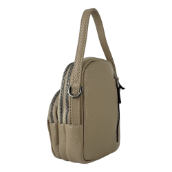 Сумка кросс-боди женская кожаная Tony Bellucci 0592-219 бежевая