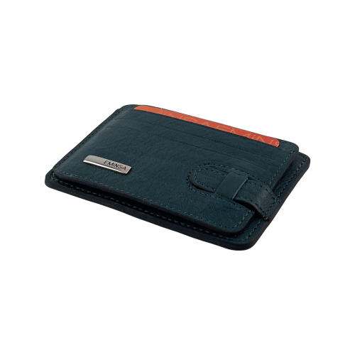 Гаманець картхолдер шкіряний Eminsa 1594 24-16 смарагдовий