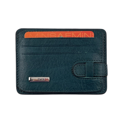 Гаманець картхолдер шкіряний Eminsa 1594 24-16 смарагдовий
