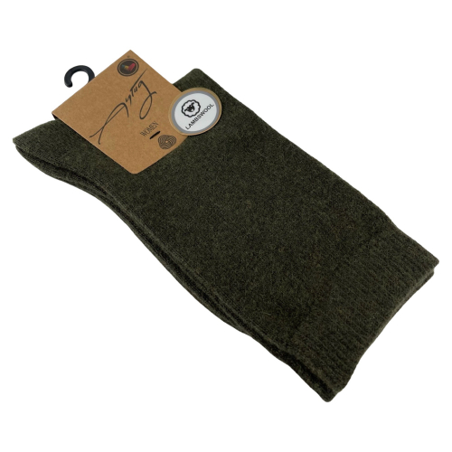 Шкарпетки жіночі Aytug 45000 Lambswool високі хакі Size 36-39