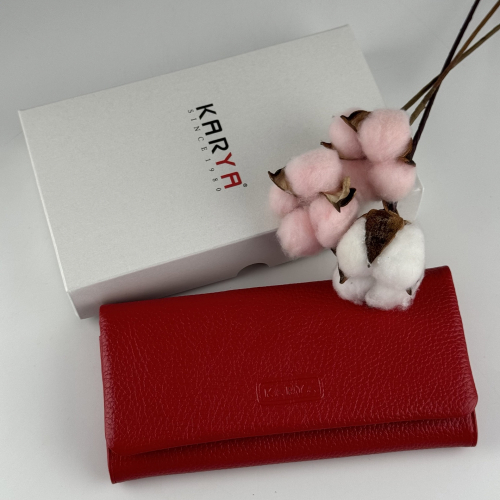 Кошелек женский кожаный Karya 1159-46 красный