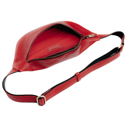 Сумка крос-боді жіноча шкіряна Vittorio Safino VS 030 червона Флотар