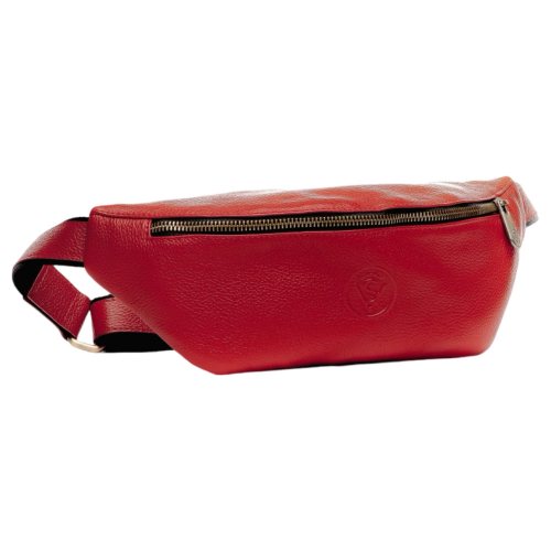 Сумка крос-боді жіноча шкіряна Vittorio Safino VS 030 червона Флотар