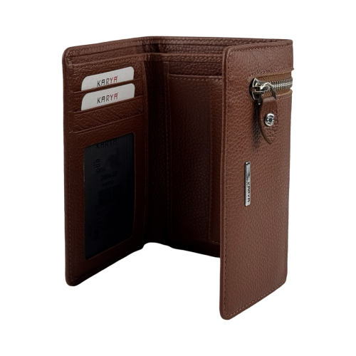 Кошелек женский кожаный Karya 2004-38 коричневый