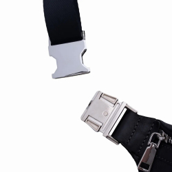 Сумка-бананка шкіряна Grande Pelle 743610 чорна