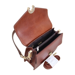 Сумка жіноча шкіряна Karya 2584-615 коричнева