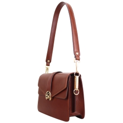 Сумка жіноча шкіряна Karya 2584-615 коричнева