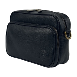 Сумка жіноча шкіряна Vittorio Safino VS 246 чорна Корсика