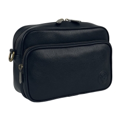 Сумка жіноча шкіряна Vittorio Safino VS 246 чорна Корсика