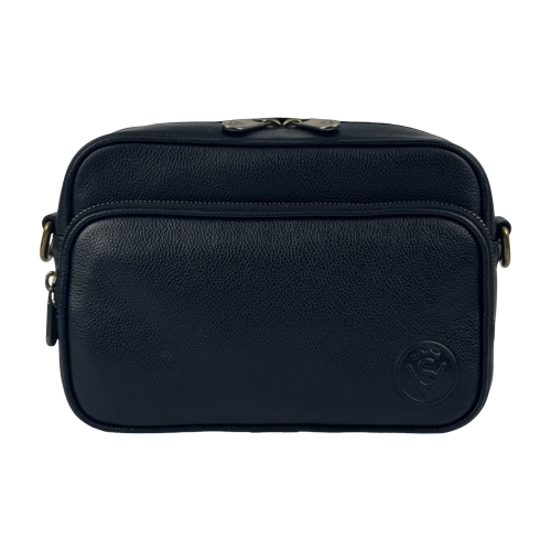 Сумка жіноча шкіряна Vittorio Safino VS 246 чорна Корсика