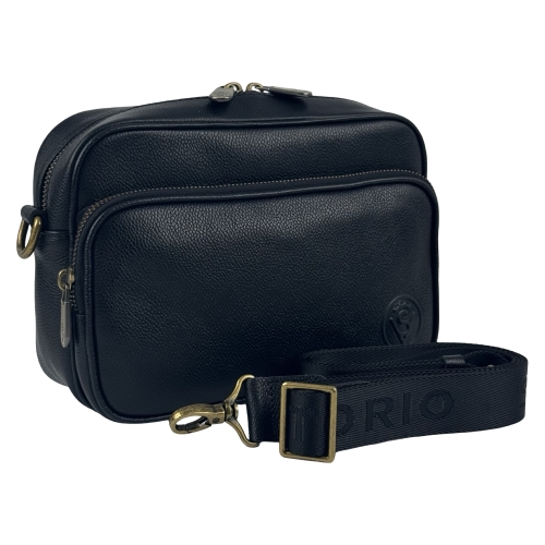 Сумка жіноча шкіряна Vittorio Safino VS 246 чорна Корсика