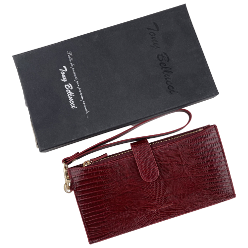 Гаманець-портмоне жіночий шкіряний Tony Bellucci T810-957 бордовий