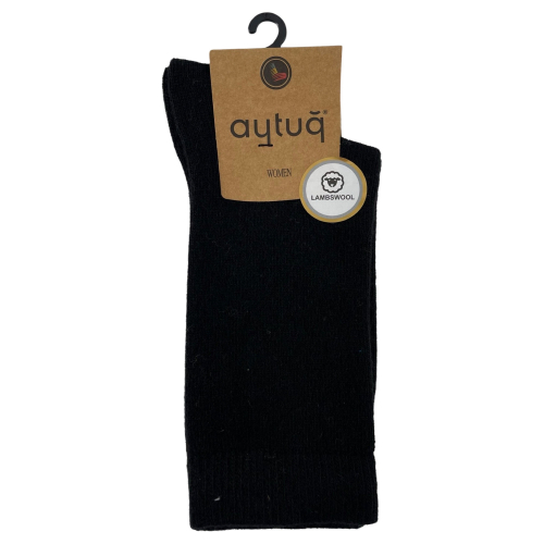 Шкарпетки жіночі Aytug 45000 Lambswool високі чорні Size 36-40
