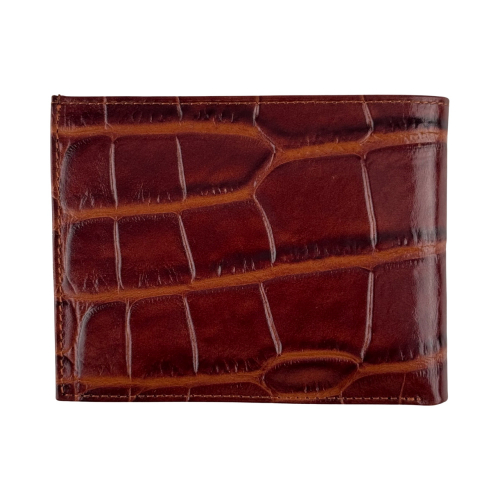 Кошелек мужской под крокодиловую кожу Bond 519-36 коричневый