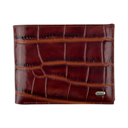 Гаманець чоловічий під крокодилячу шкіру Bond 519-36 коричневий
