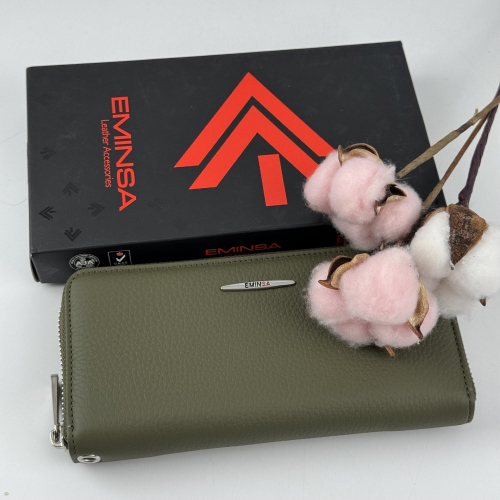 Гаманець жіночий шкіряний Eminsa 2159 9-36 хакі