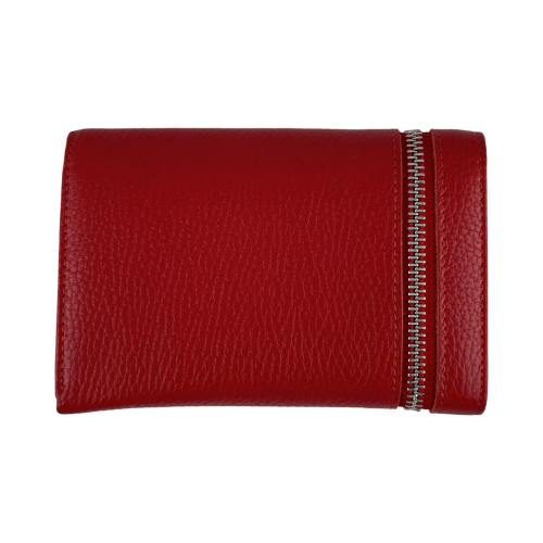 Кошелек женский кожаный Karya 2004-46-45 красный (внутри черный)
