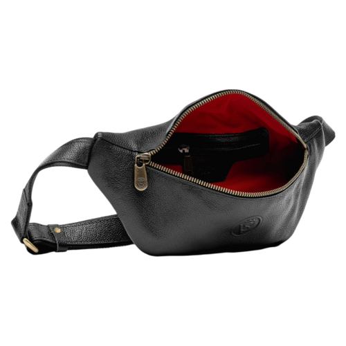 Сумка крос-боді шкіряна Vittorio Safino VS 030 чорна Корсика