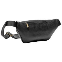 Сумка крос-боді шкіряна Vittorio Safino VS 030 чорна Корсика