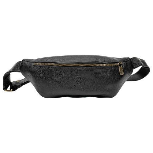 Сумка крос-боді шкіряна Vittorio Safino VS 030 чорна Корсика