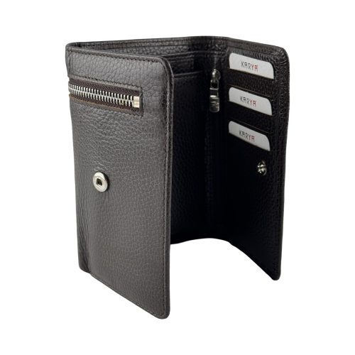 Кошелек женский кожаный Karya 2004-39 темно-коричневый