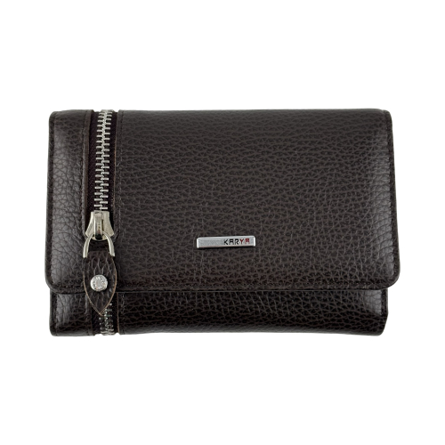 Кошелек женский кожаный Karya 2004-39 темно-коричневый