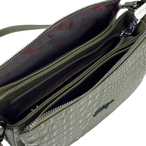 Сумка жіноча шкіряна Karya 5069-634 хакі