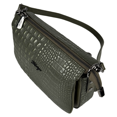 Сумка жіноча шкіряна Karya 5069-634 хакі