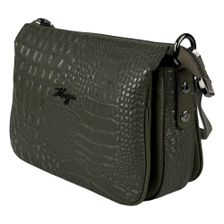 Сумка женская кожаная Karya 5069-634 хаки