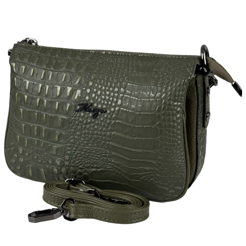 Сумка жіноча шкіряна Karya 5069-634 хакі