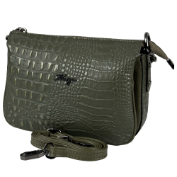 Сумка женская кожаная Karya 5069-634 хаки