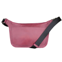 Сумка-бананка шкіряна Grande Pelle 743661 вишнева