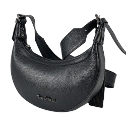 Сумка-напівмісяць жіноча шкіряна Tony Bellucci 0400-281 чорна