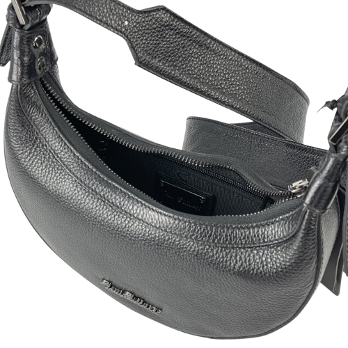 Сумка-напівмісяць жіноча шкіряна Tony Bellucci 0400-281 чорна