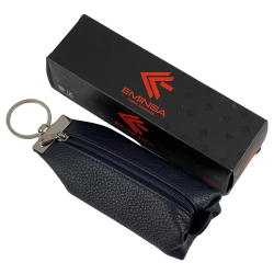 Ключниця шкіряна Eminsa 1588 18-19 темно синя