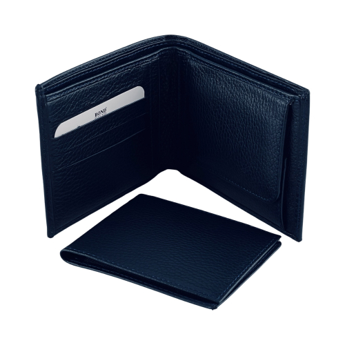 Гаманець чоловічий шкіряний Bond Non 531-1170 темно-синій