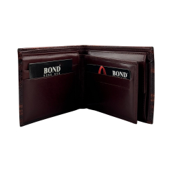 Гаманець чоловічий під крокодилову шкіру Bond 519-537 коричневий