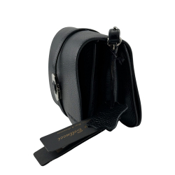 Сумка жіноча шкіряна Tony Bellucci 0765-281 чорна (срібляста фурнітура)