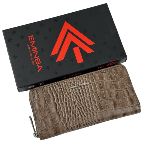 Кошелек женский кожаный Eminsa 2159 4-17 светло-коричневый